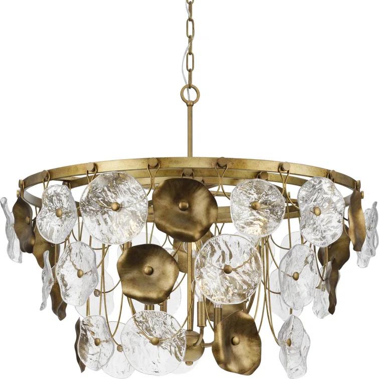 Progress Lighting Loretta 9 - Light Dimmable Tiered Chandelier