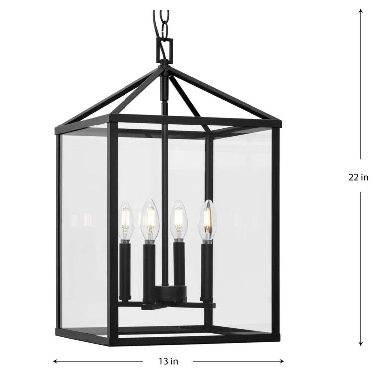 Hillcrest 4 - Light Dimmable Square / Rectangle Chandelier