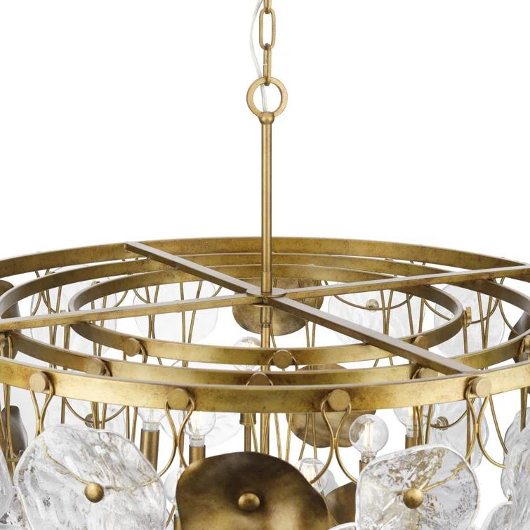 Progress Lighting Loretta 9 - Light Dimmable Tiered Chandelier