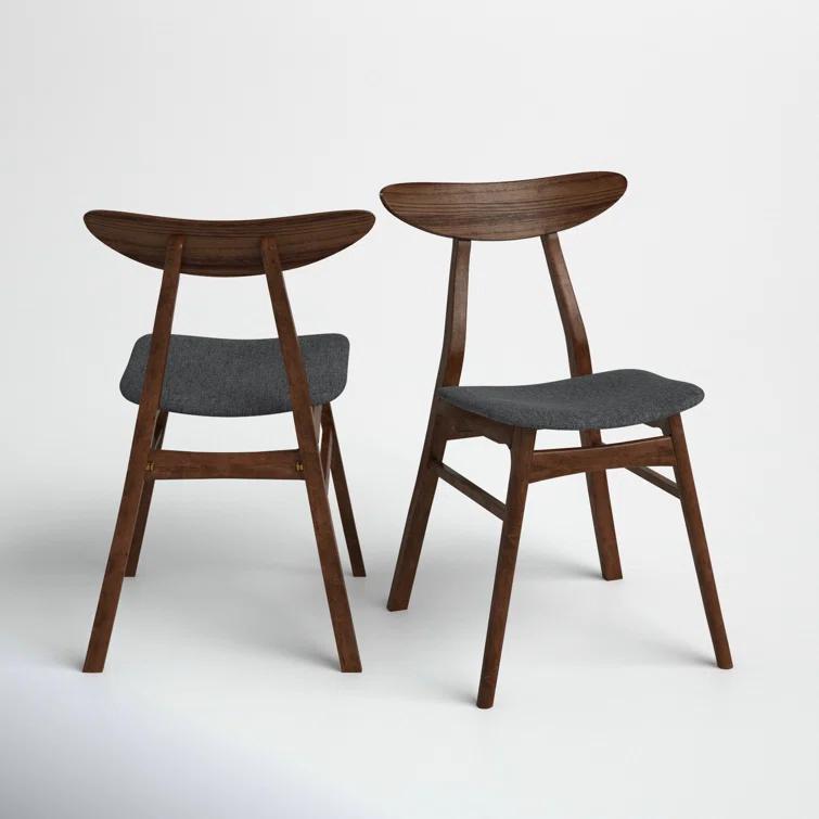 Hartford Dining Chair in Warm Gray/Walnut