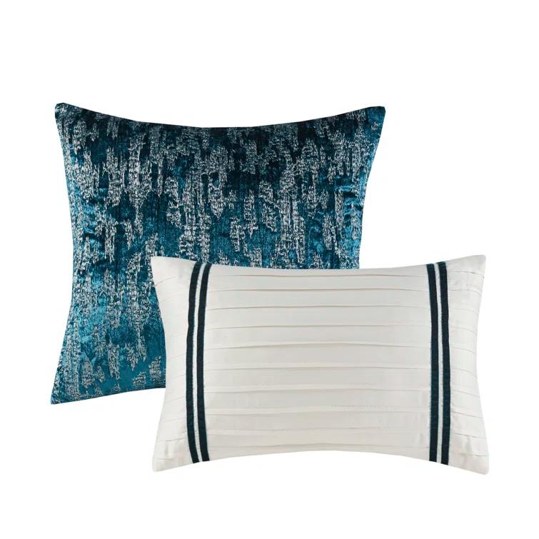 Madison Park Lee 5 Piece Crinkle Velvet Comforter Set