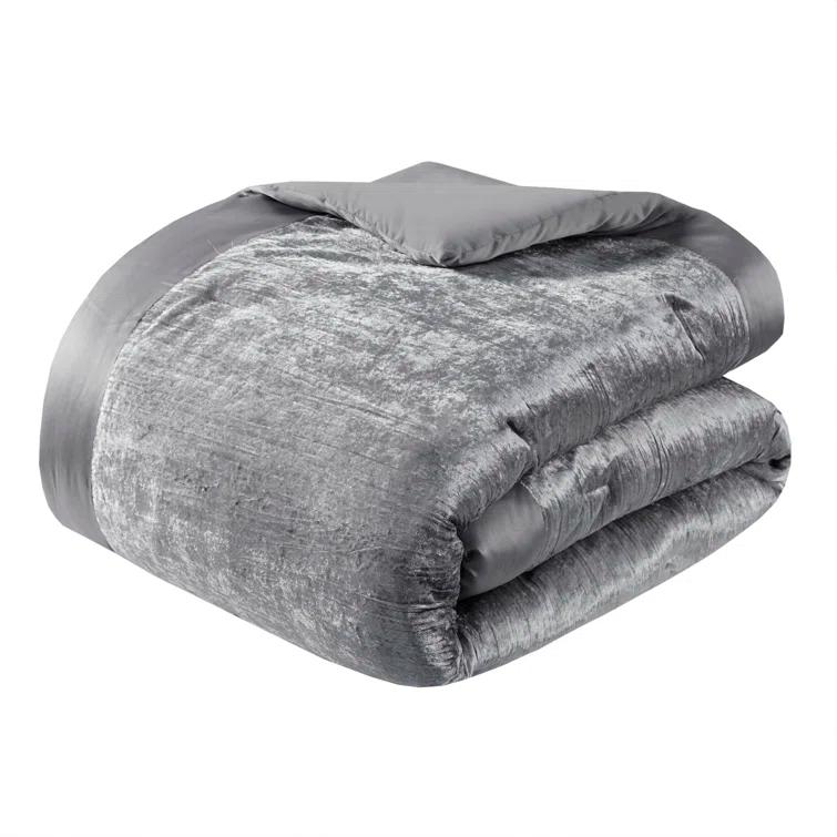 Madison Park Lee 5 Piece Crinkle Velvet Comforter Set