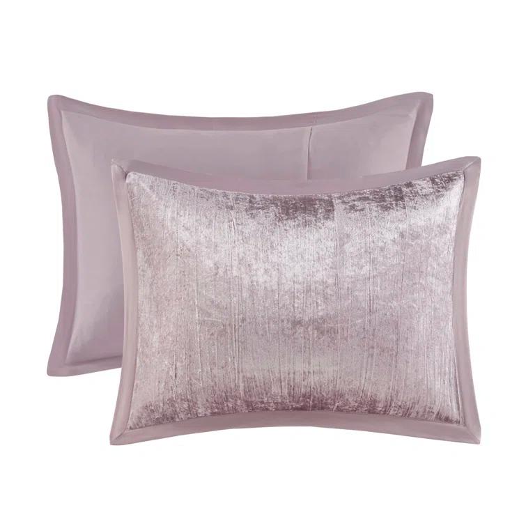 Lee 5 Piece Crinkle Velvet Comforter Set
