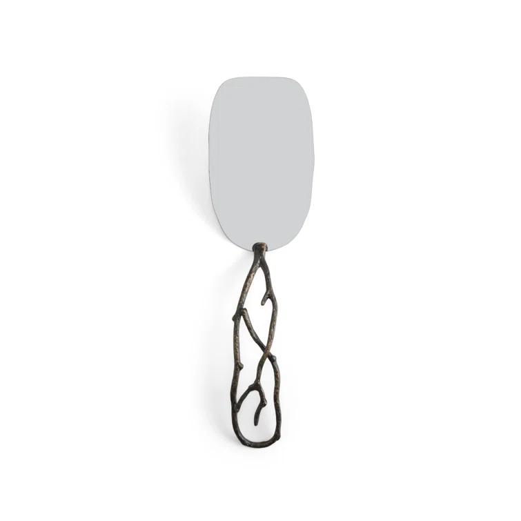 Handmade Oxidized Brass and Stainless Steel Twig Casserole Server