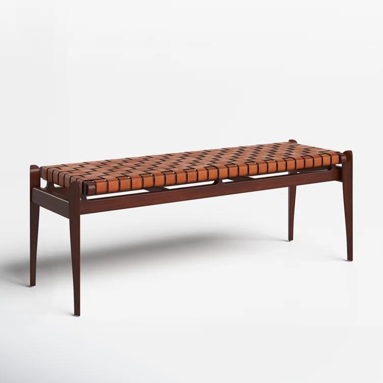 Kenan Genuine Leather Bench