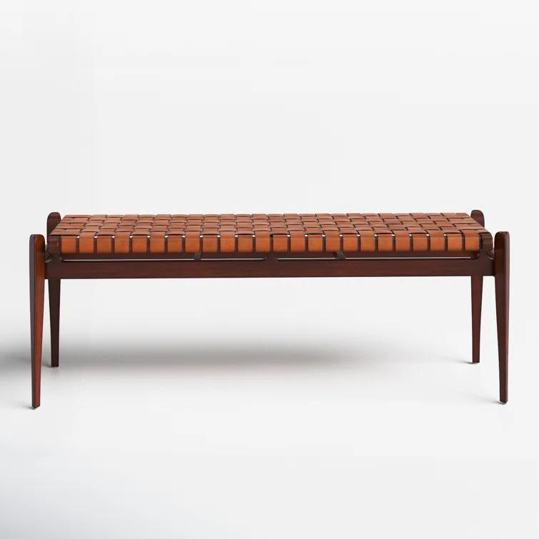 Kenan Genuine Leather Bench