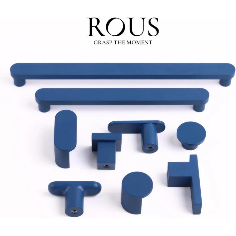 ROUS ROUS Mid-Century Modern Cabinet T Bar Drawer Knobs