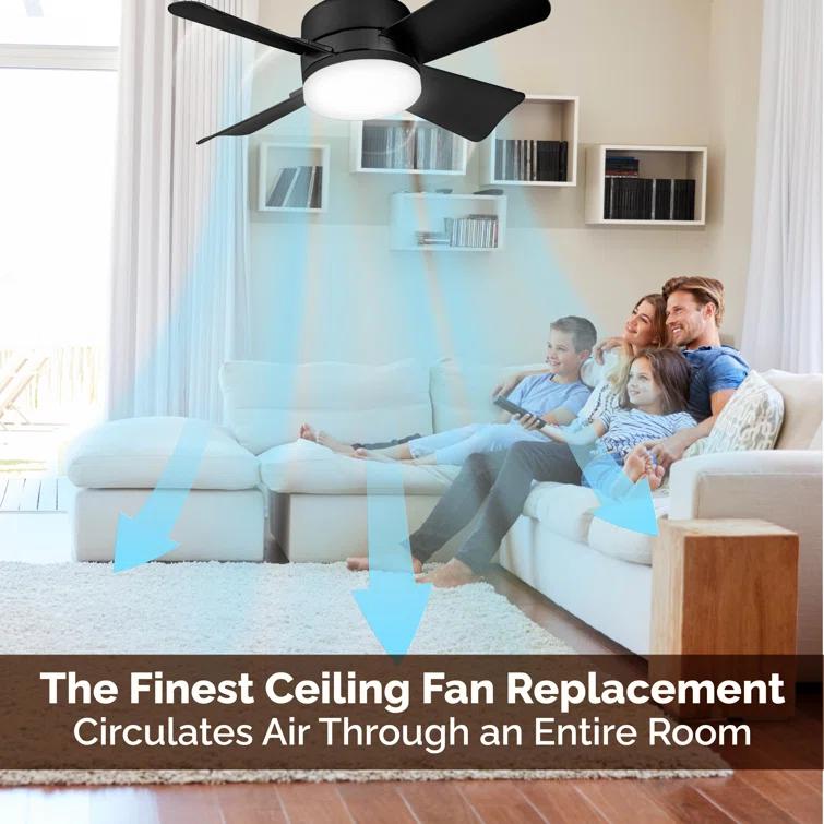 Bell + Howell Bell + Howell Socket Fan, Ceiling Fan With 1000 Lumens and Remote Control