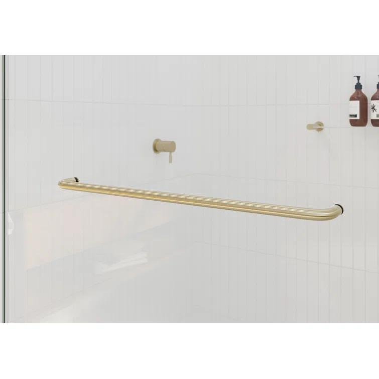 Polaris 60 in. x 66 in. Fully Frameless Sliding Bypass Bathtub Door
