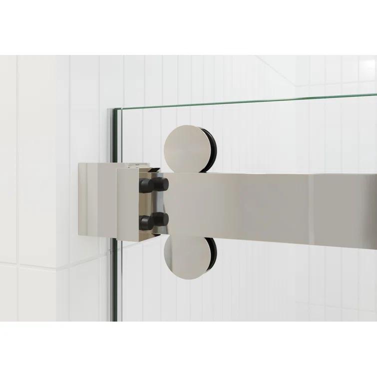 Polaris 60 in. x 60 in. Fully Frameless Sliding Bypass Bathtub Door