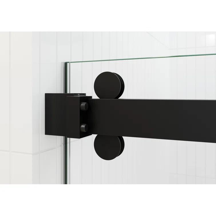 Polaris 60 in. x 60 in. Fully Frameless Sliding Bypass Bathtub Door