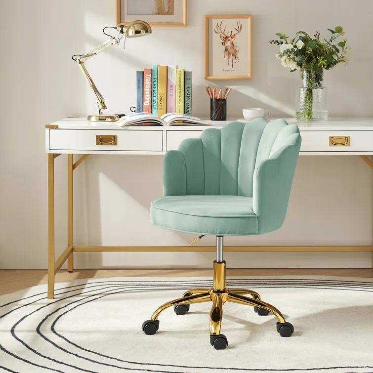 Belanda 23'' W Modern VelvetTask Chair with Tufted Back