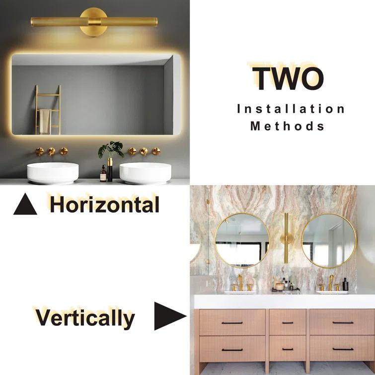 19" Dimmable Luxury LED Wall Sconce 360° Rotatable Picture Light (Bulb Included))