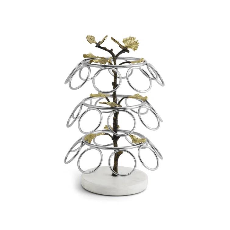 Butterfly Ginkgo Stainless Steel & Brass K-Cup Carousel