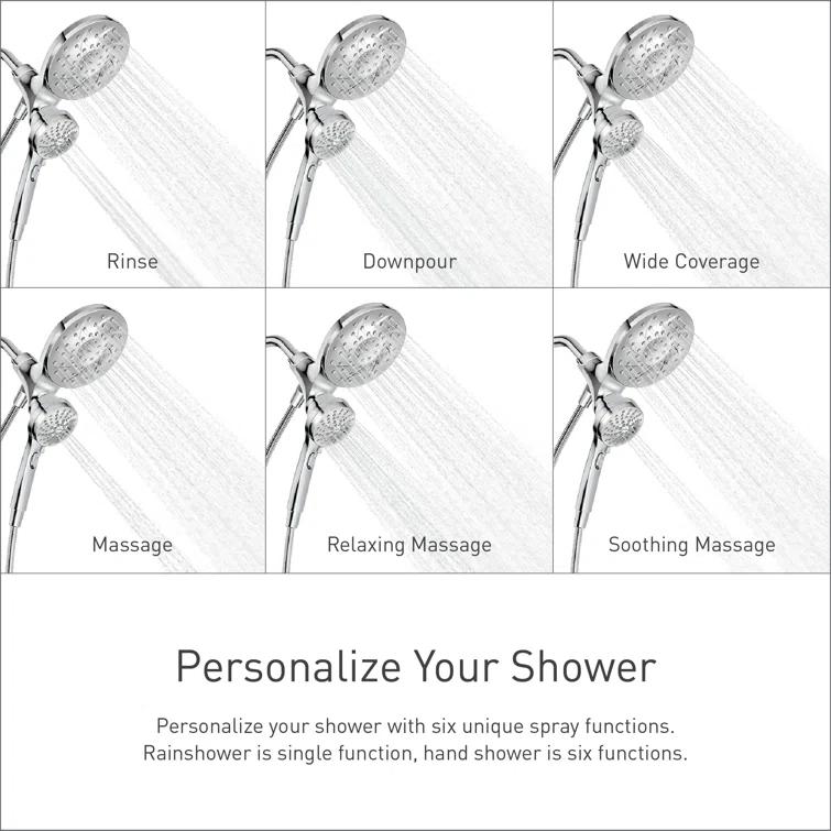 Engage Multi Function Dual Shower Head with Magnetix