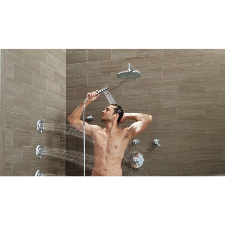 Waterhill Rain Fixed Shower Head with Immersion