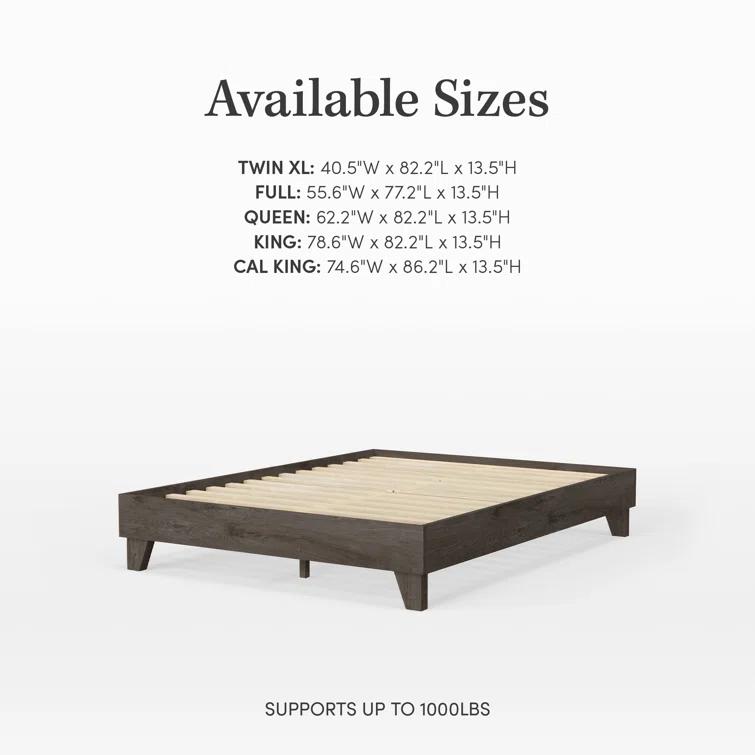 Dedrie Solid Wood Bed