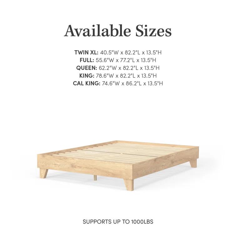Dedrie Solid Wood Platform Bed