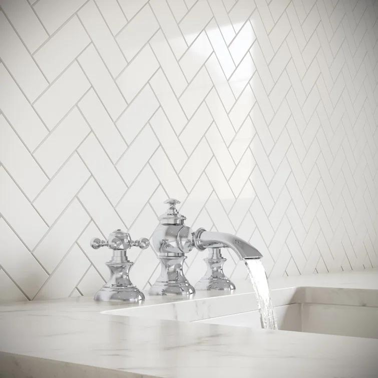 Widespread 2-handle Bathroom Faucet with Drain Assembly