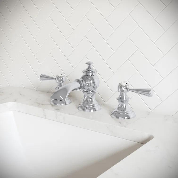 Widespread 2-handle Bathroom Faucet with Drain Assembly