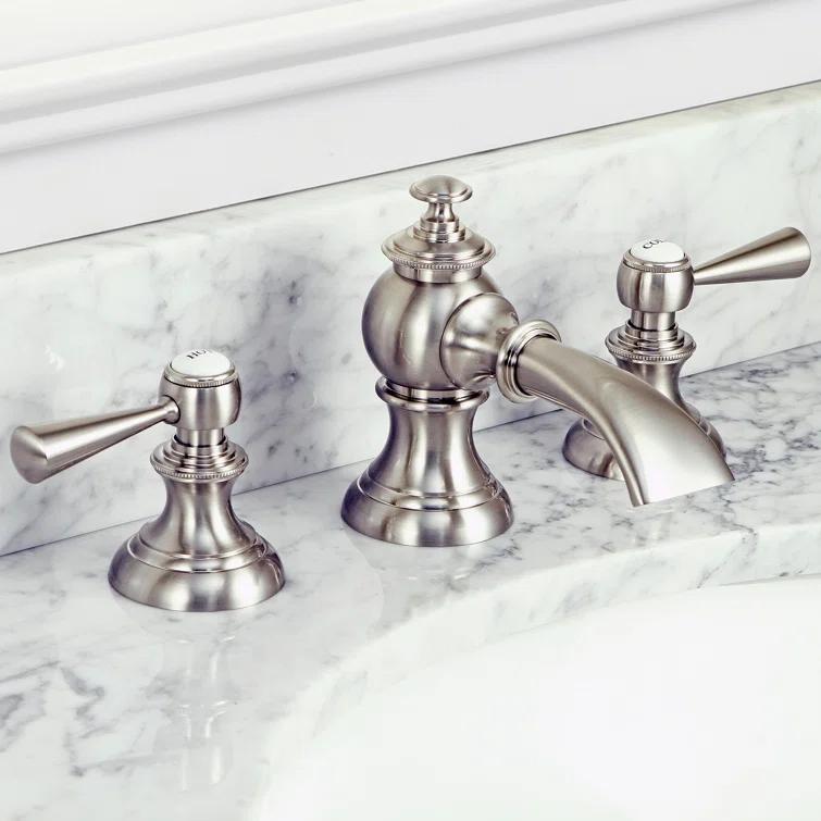 Widespread 2-handle Bathroom Faucet with Drain Assembly