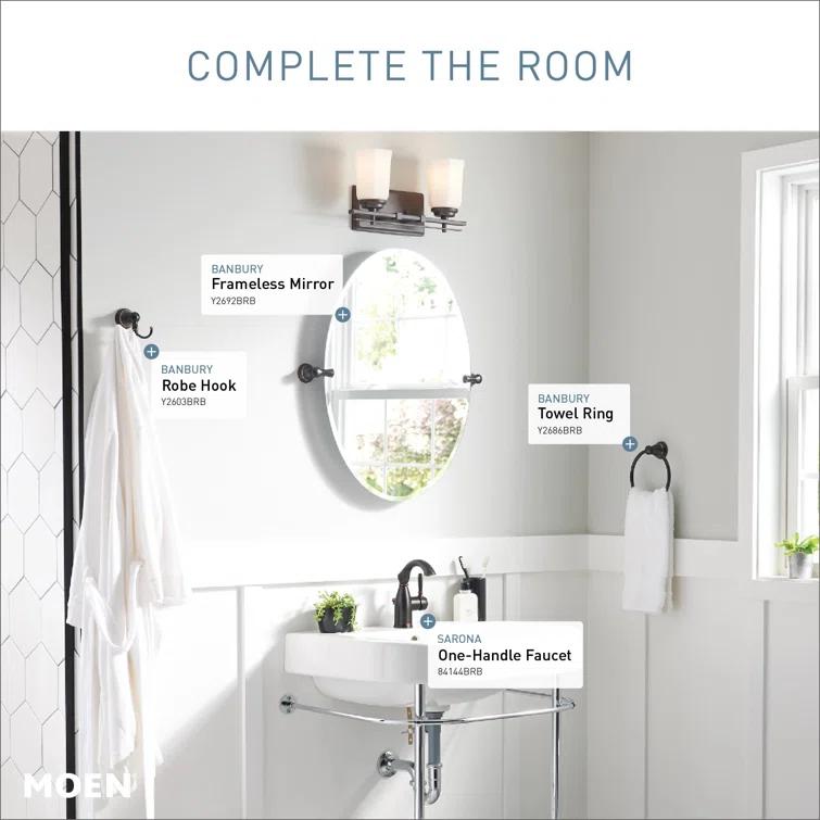 Moen Sarona Single Hole Bathroom Faucet with Drain Assembly and Optional Deckplate