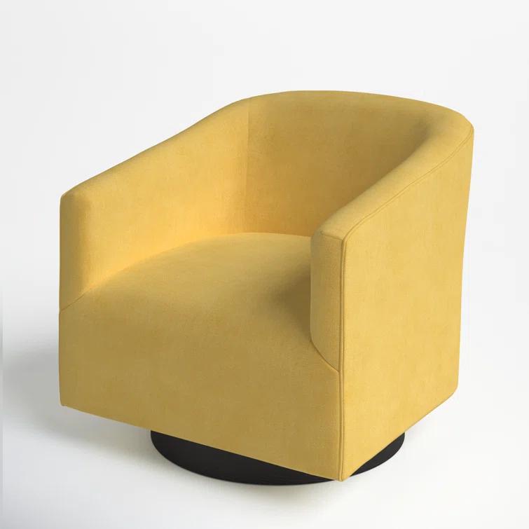Donovan Upholstered Swivel Barrel Chair