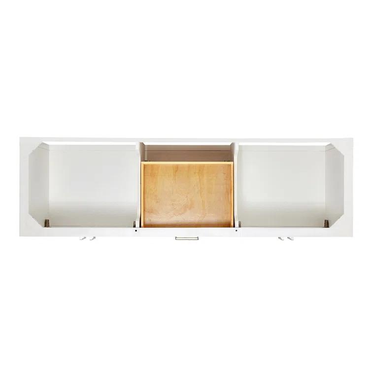 Ariel S073dwqrvo Magnolia 72" Free Standing Double Basin Vanity Set - White / Pure White