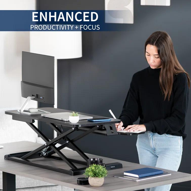 VIVO Height Adjustable Standing Desk Converter (DESK-V000K Series)
