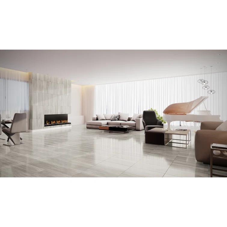 Roswell 11.72 in. x 23.69 in. Polished Porcelain Floor and Wall Tile (15.5 Sq. Ft. / Case)
