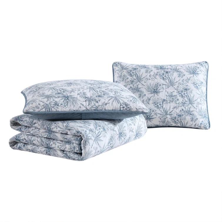 Tommy Bahama Home Tropical Cotton Floral Quilt Set