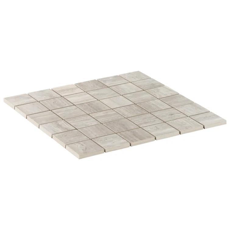 Roswell 12" x 12" Porcelain Mosaic Sheet Wall & Floor Tile (0.96 Sq. Ft. / Each)