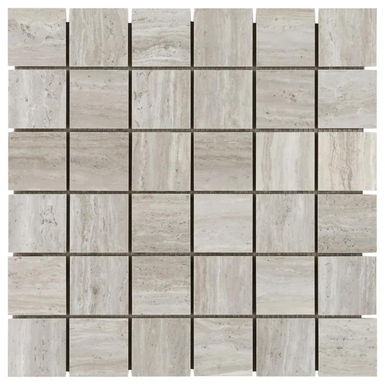 Roswell 12" x 12" Porcelain Mosaic Sheet Wall & Floor Tile (0.96 Sq. Ft. / Each)