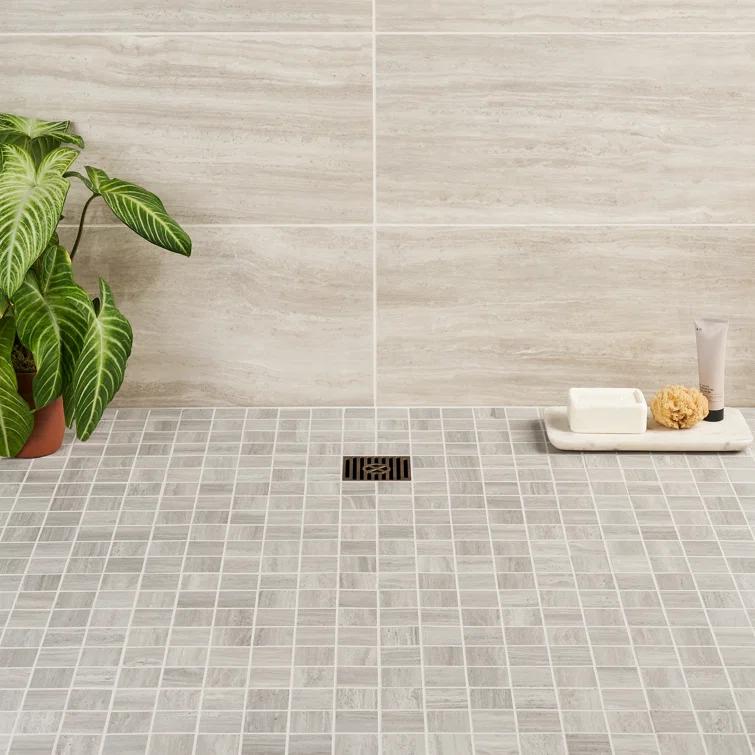 Roswell 12" x 12" Porcelain Mosaic Sheet Wall & Floor Tile (0.96 Sq. Ft. / Each)