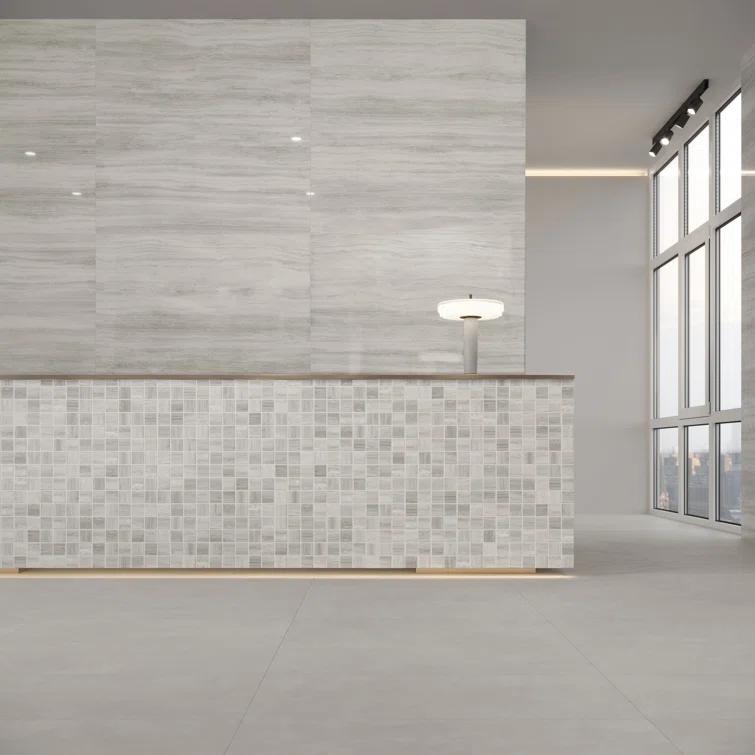 Roswell 12" x 12" Porcelain Mosaic Sheet Wall & Floor Tile (0.96 Sq. Ft. / Each)