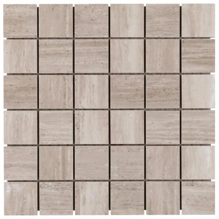 Roswell 12" x 12" Porcelain Mosaic Sheet Wall & Floor Tile (0.96 Sq. Ft. / Each)