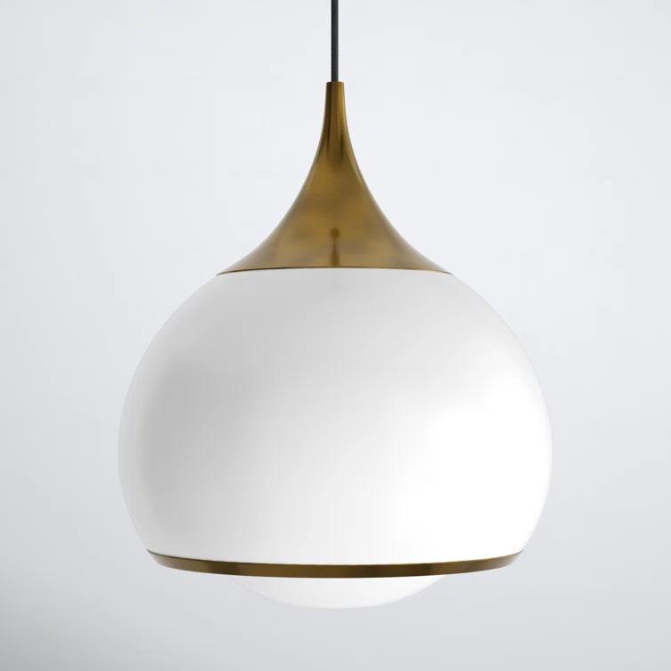 Kegan Single Light Glass Dimmable Pendant