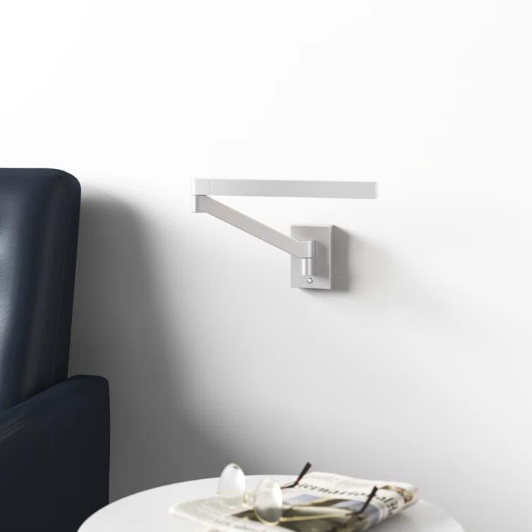 Joziah Single Light Aluminum Dimmable LED Swing Arm Sconce