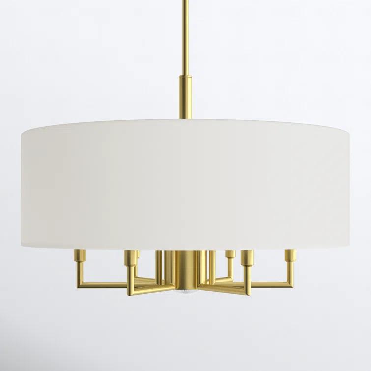 Moonlighter 7 Light Metal Dimmable Drum Chandelier