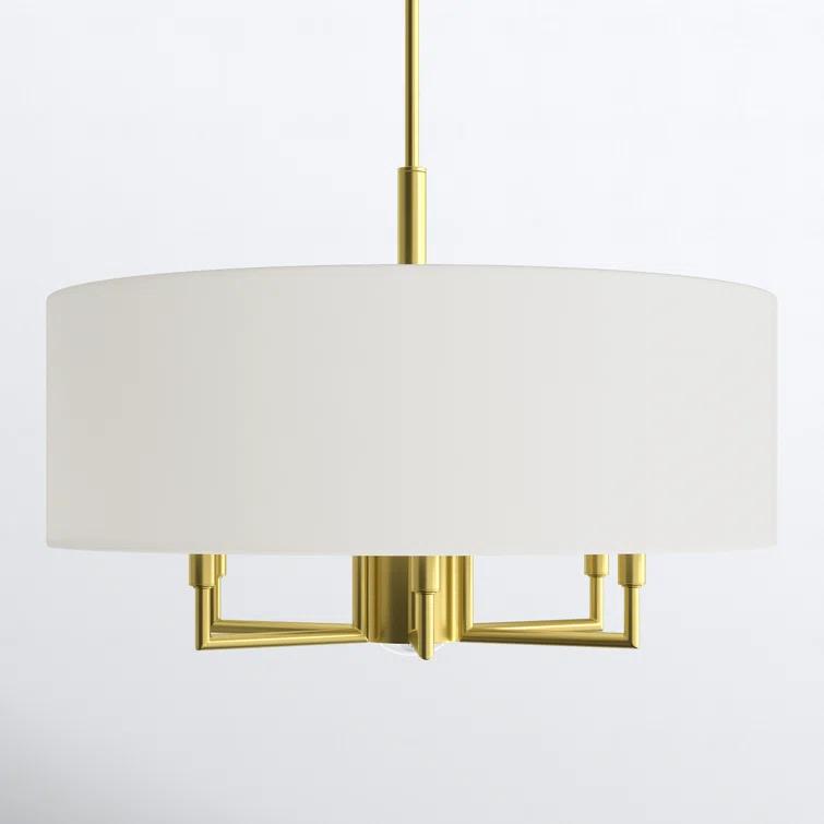 Moonlighter 7 Light Metal Dimmable Drum Chandelier
