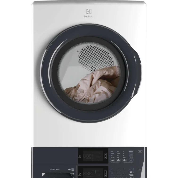 Electrolux Washer & Dryer Set with Stackable 4.4 Cubic Feet Front Load Washer and 8 Cubic Feet Dryer with Stacking Kit