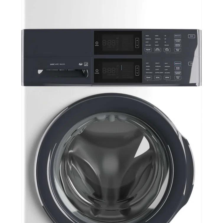 Electrolux Washer & Dryer Set with Stackable 4.4 Cubic Feet Front Load Washer and 8 Cubic Feet Dryer with Stacking Kit
