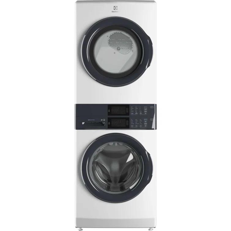 Electrolux Washer & Dryer Set with Stackable 4.4 Cubic Feet Front Load Washer and 8 Cubic Feet Dryer with Stacking Kit
