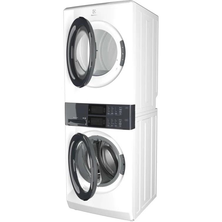Electrolux Washer & Dryer Set with Stackable 4.4 Cubic Feet Front Load Washer and 8 Cubic Feet Dryer with Stacking Kit