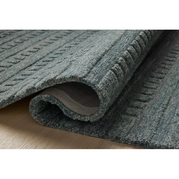 Bradley III Hand-Tufted Wool Rug by Chris Loves Julia x Loloi - Teal / 9'3" x 13'