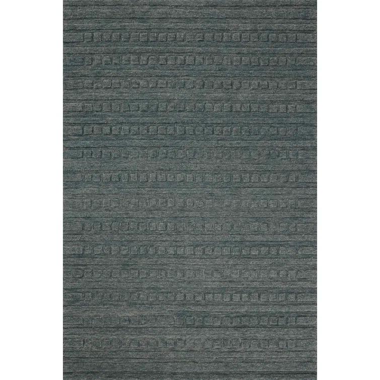 Bradley III Hand-Tufted Wool Rug by Chris Loves Julia x Loloi - Teal / 9'3" x 13'