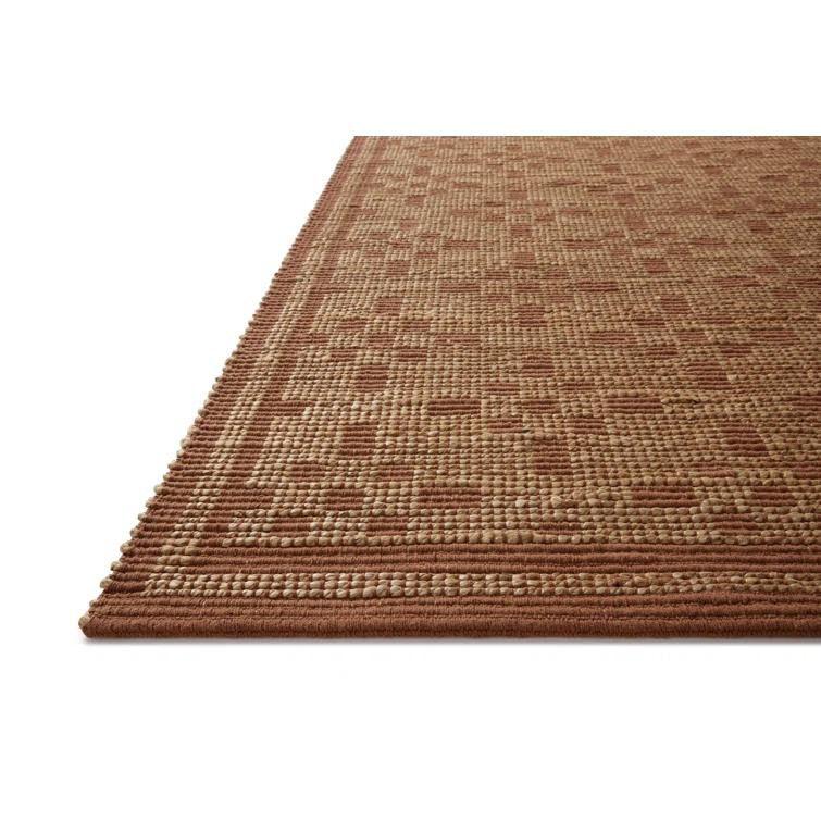 Judy II Jute-Blend Rug by Chris Loves Julia x Loloi - Natural and Spice / 2'6" x 7'6" Runner