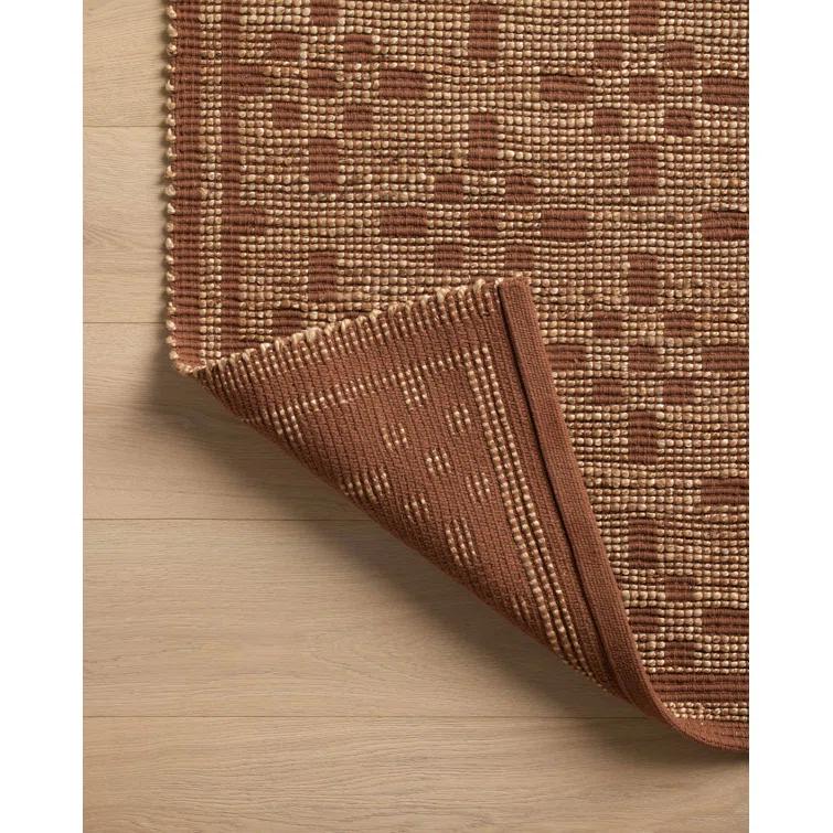 Judy II Jute-Blend Rug by Chris Loves Julia x Loloi - Natural and Spice / 2'6" x 7'6" Runner