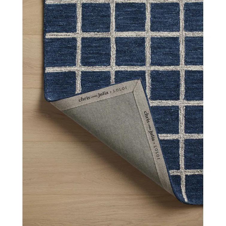 Chris Loves Julia x Loloi Polly Navy / Silver Area Rug