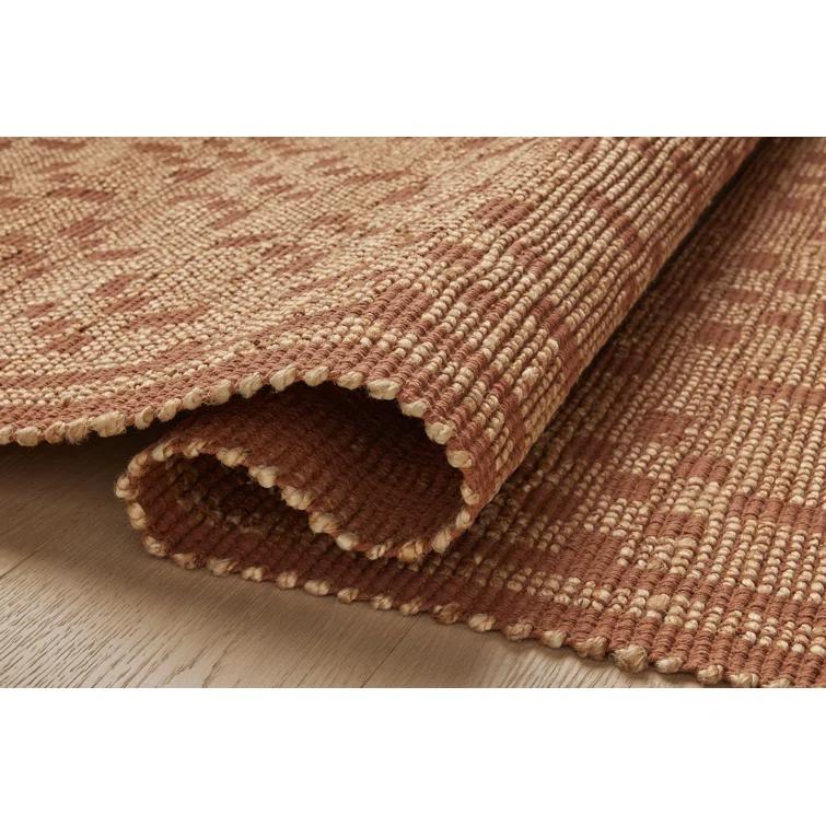 Judy II Jute-Blend Rug by Chris Loves Julia x Loloi - Natural and Spice / 2'6" x 7'6" Runner